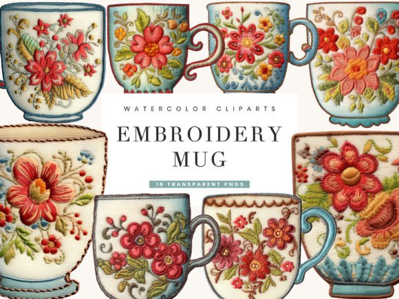 Embroidery Mug Clipart Bundle: A Designerβs Review
