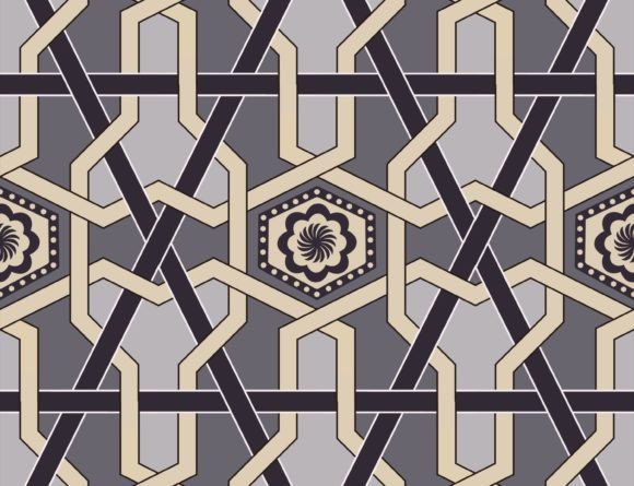 Ethnic Oriental Embroidery Pattern for Holiday Gifts