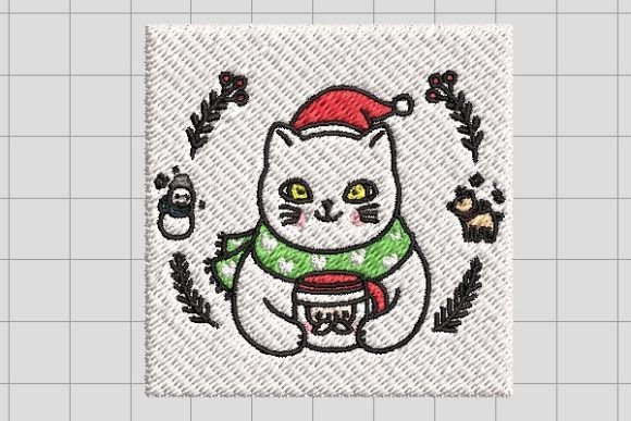 Review: Adorable Cartoon Cat Embroidery File