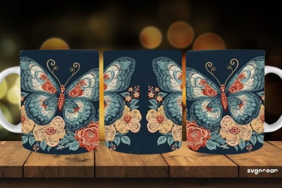Review: Embroidery Butterfly Mug Sublimation for Craft Fairs