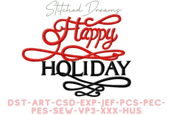Review: Happy Holidays Embroidery Design for Seasonal Sales
