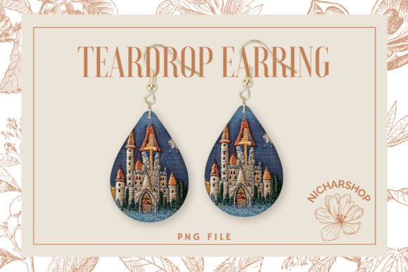 Reviewing Castle Embroidery Teardrop Earring for Apparel