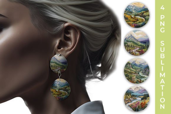 Reviewing Embroidery Mountain Landscape Earrings