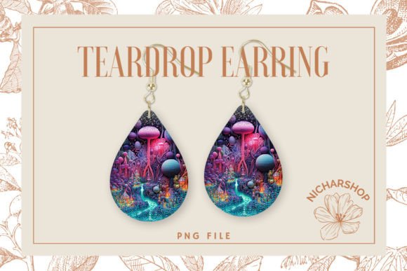 Reviewing Fantasy Embroidery Teardrop Earring2 for Handmade Projects