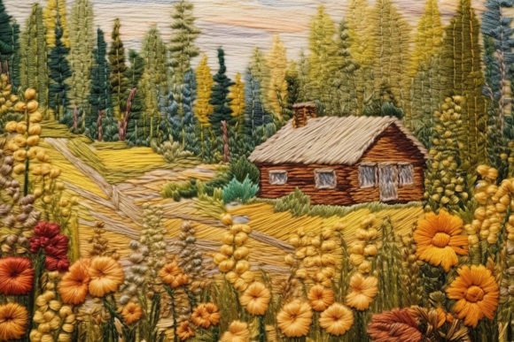 Reviewing the 3D Wool Embroidery Cottage Graphic