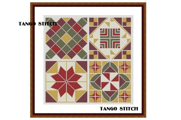 Reviewing Yellow Ceramic Tiles Sampler Embroidery